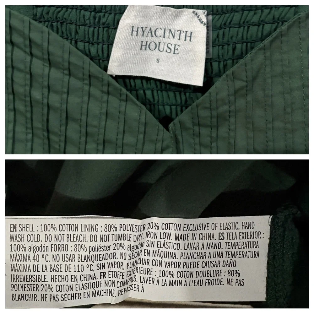 Tuckernuck Hyacinth House Sasha Mini Dress sz: S Green - Picture 6 of 7
